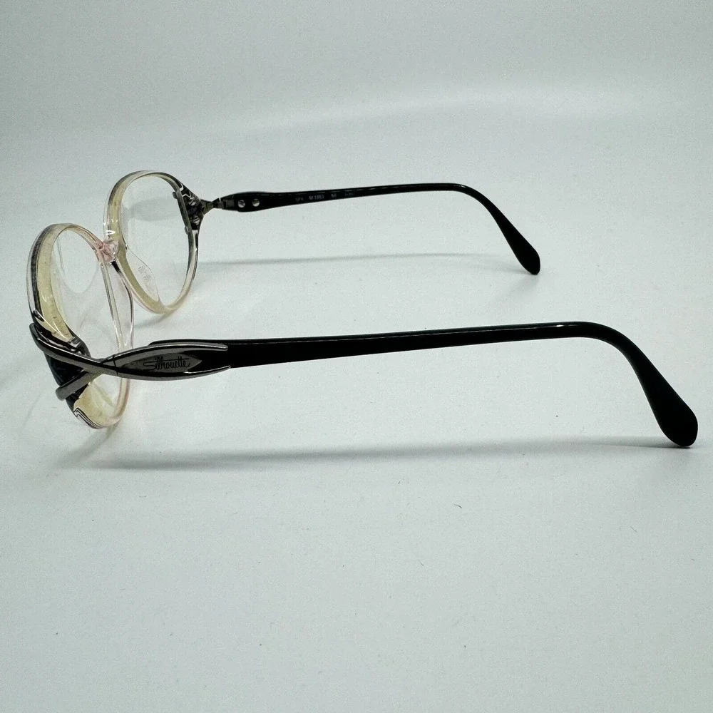 SILHOUETTE SPX M 1883‎ /20 6060 54-12 Clear Black Eyeglasses H10298